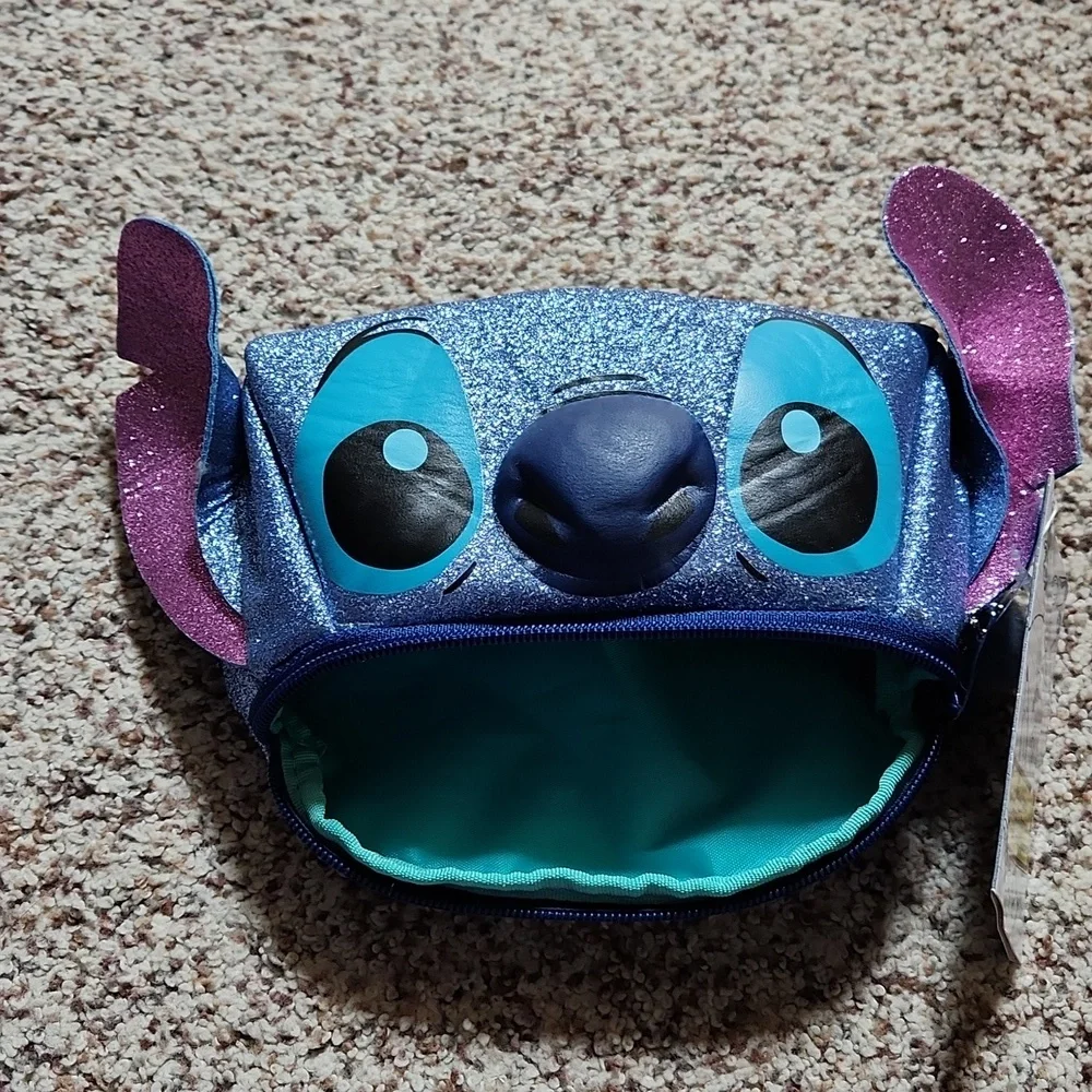 Stitch glitter pencil case
